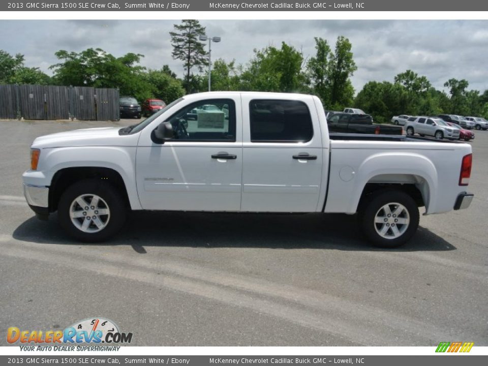 2013 GMC Sierra 1500 SLE Crew Cab Summit White / Ebony Photo #3