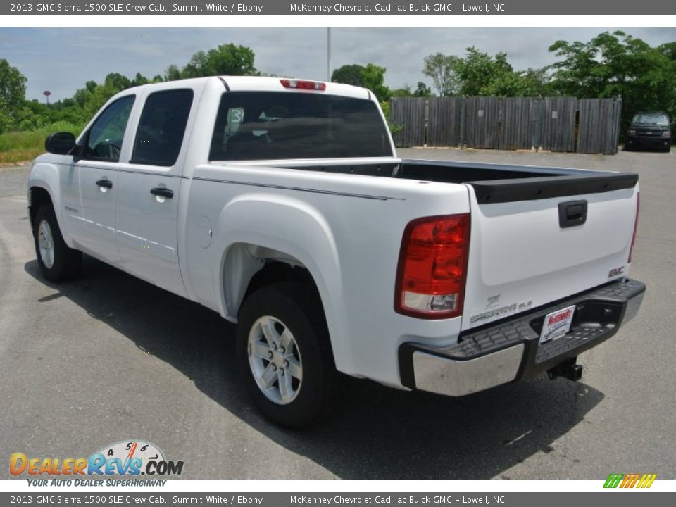 2013 GMC Sierra 1500 SLE Crew Cab Summit White / Ebony Photo #4