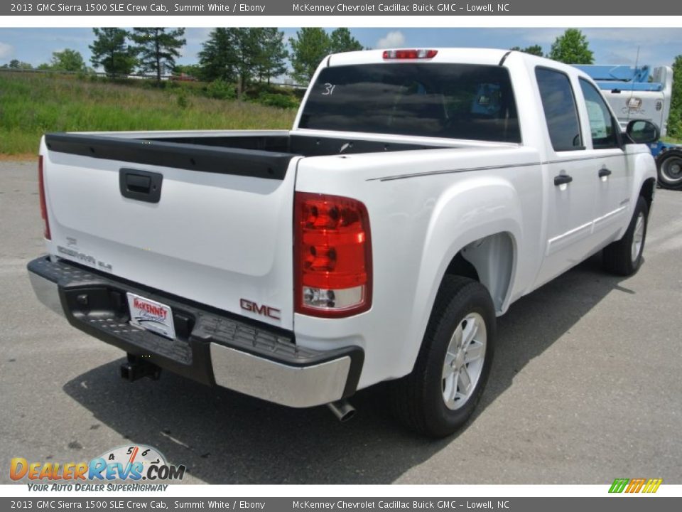 2013 GMC Sierra 1500 SLE Crew Cab Summit White / Ebony Photo #5