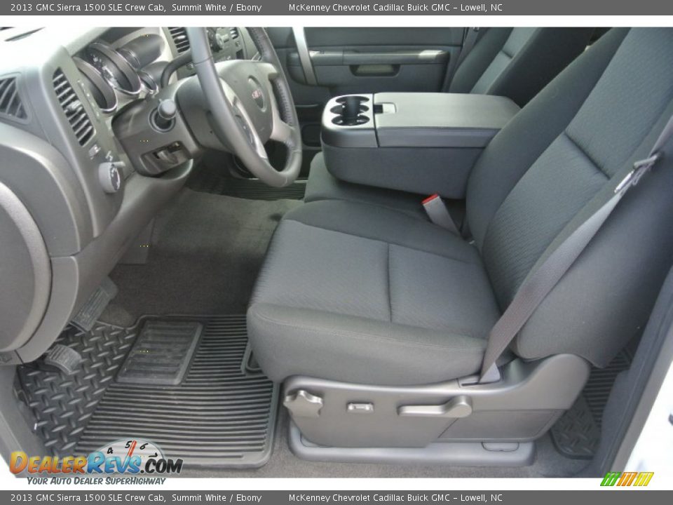 2013 GMC Sierra 1500 SLE Crew Cab Summit White / Ebony Photo #8