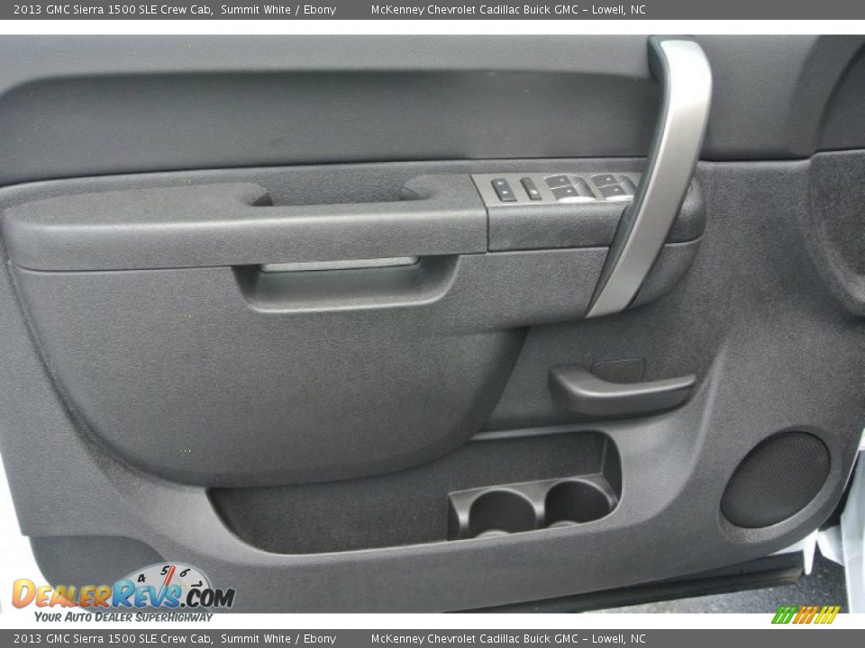 2013 GMC Sierra 1500 SLE Crew Cab Summit White / Ebony Photo #9