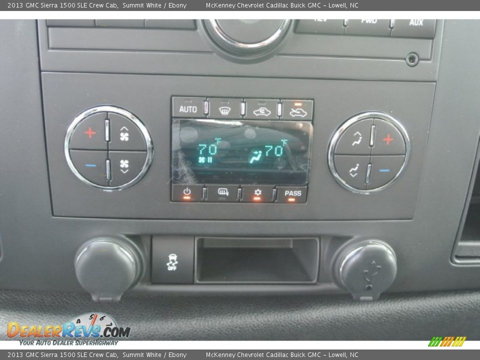 2013 GMC Sierra 1500 SLE Crew Cab Summit White / Ebony Photo #10