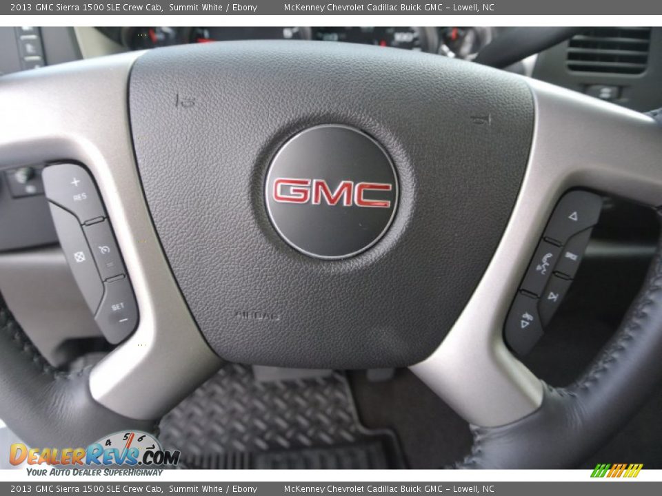 2013 GMC Sierra 1500 SLE Crew Cab Summit White / Ebony Photo #12