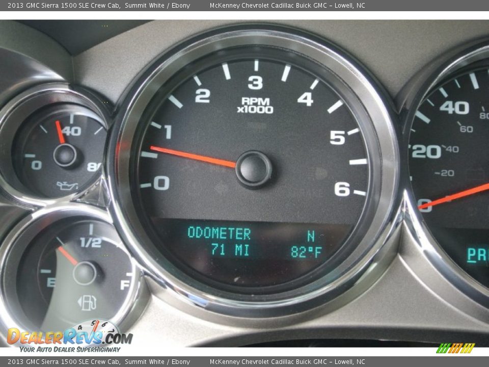 2013 GMC Sierra 1500 SLE Crew Cab Summit White / Ebony Photo #13