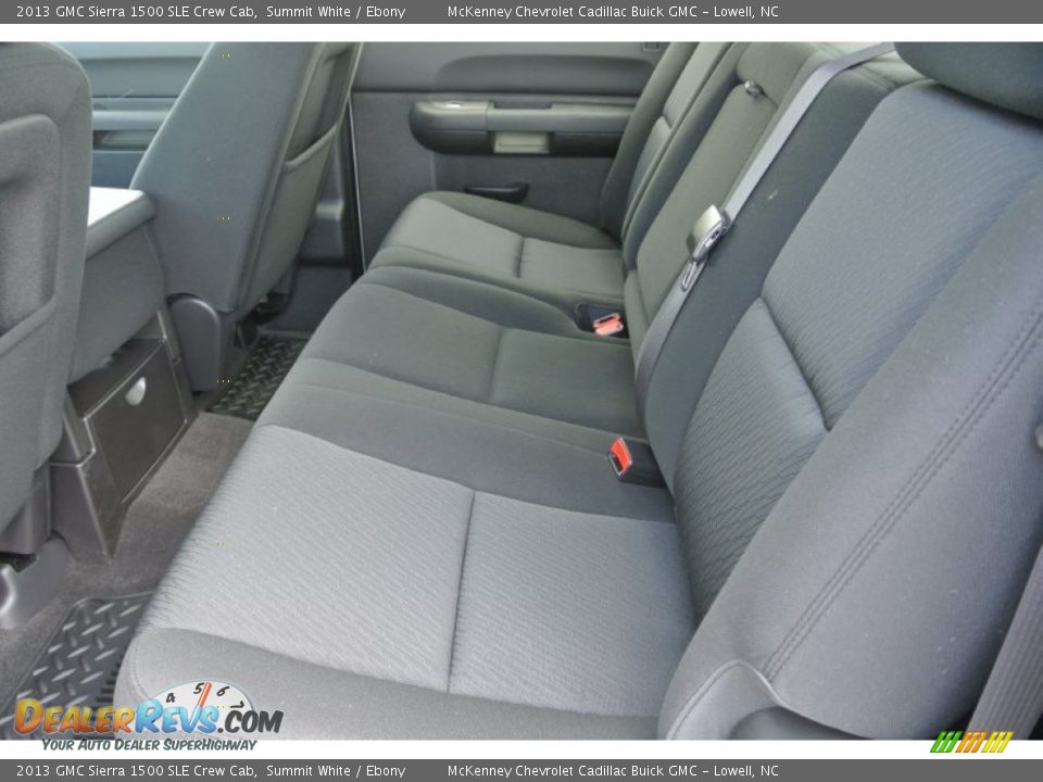 2013 GMC Sierra 1500 SLE Crew Cab Summit White / Ebony Photo #14