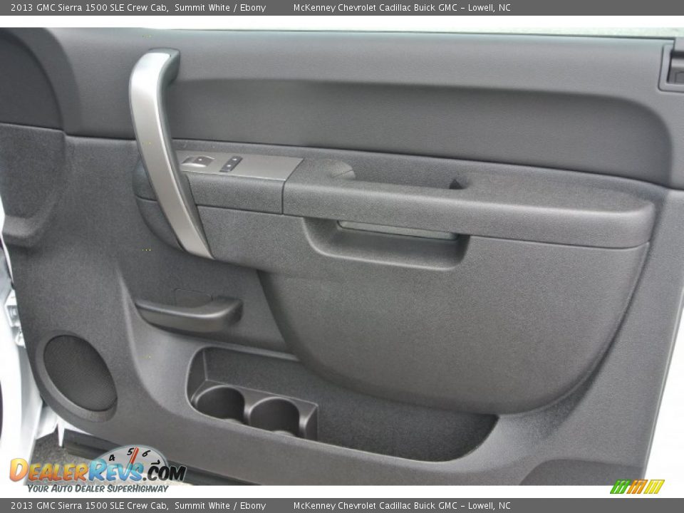 2013 GMC Sierra 1500 SLE Crew Cab Summit White / Ebony Photo #17