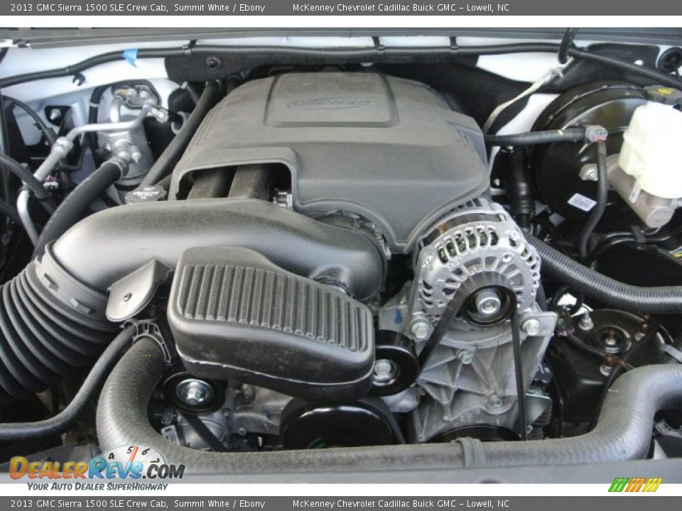 2013 GMC Sierra 1500 SLE Crew Cab Summit White / Ebony Photo #19