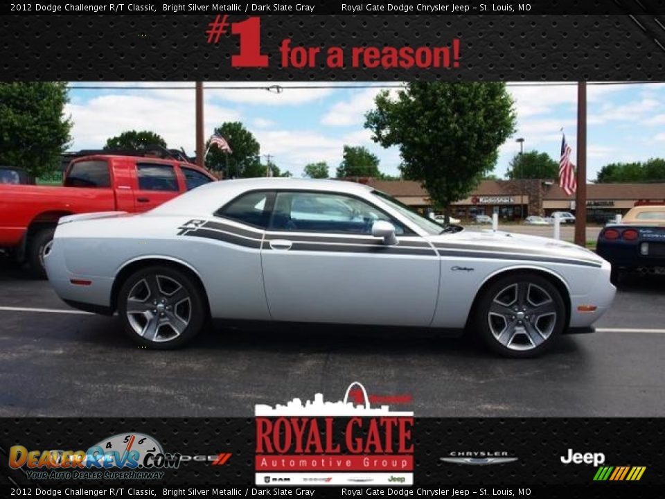 2012 Dodge Challenger R/T Classic Bright Silver Metallic / Dark Slate Gray Photo #1