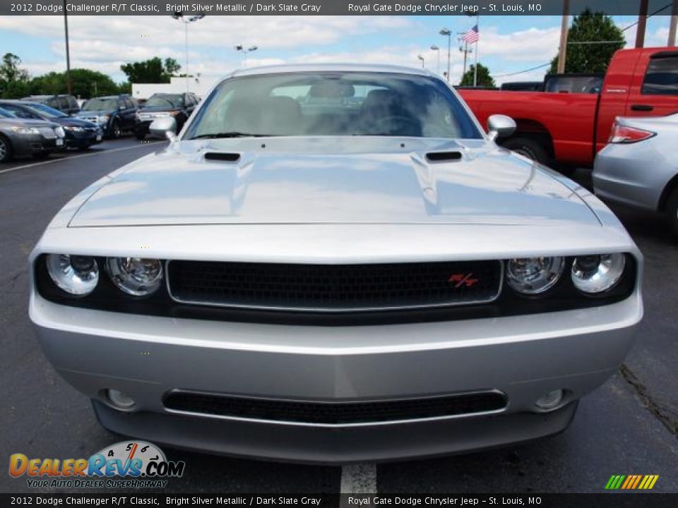 2012 Dodge Challenger R/T Classic Bright Silver Metallic / Dark Slate Gray Photo #6