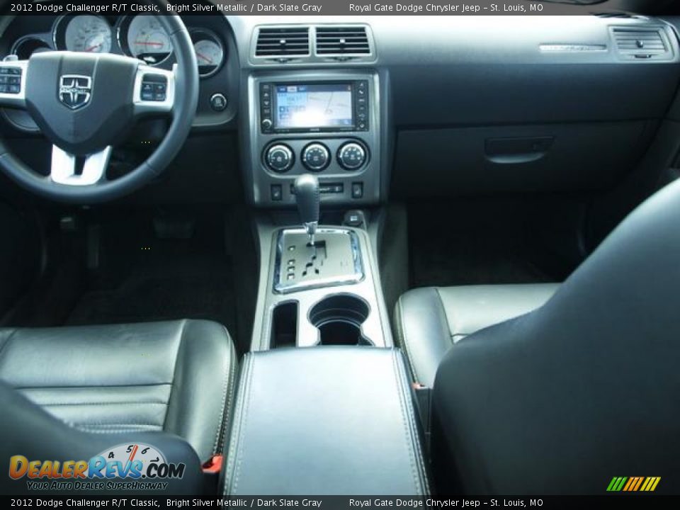 2012 Dodge Challenger R/T Classic Bright Silver Metallic / Dark Slate Gray Photo #8