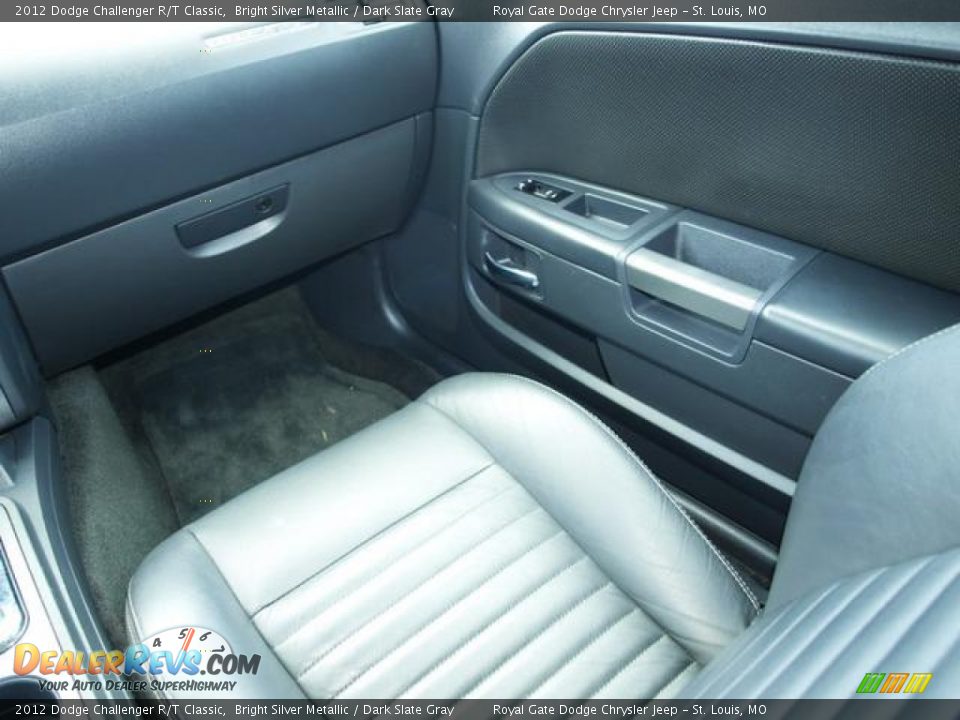 2012 Dodge Challenger R/T Classic Bright Silver Metallic / Dark Slate Gray Photo #11