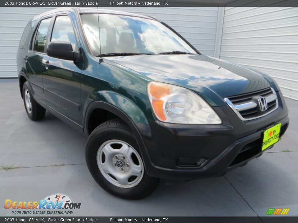 2003 Honda CR-V LX Clover Green Pearl / Saddle Photo #1