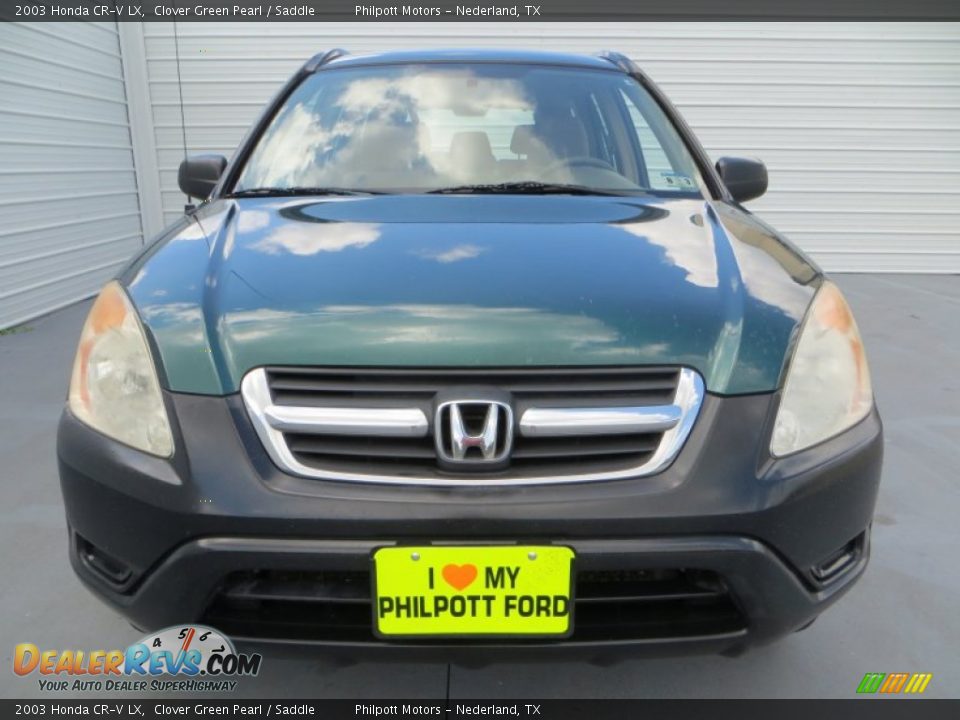 2003 Honda CR-V LX Clover Green Pearl / Saddle Photo #8