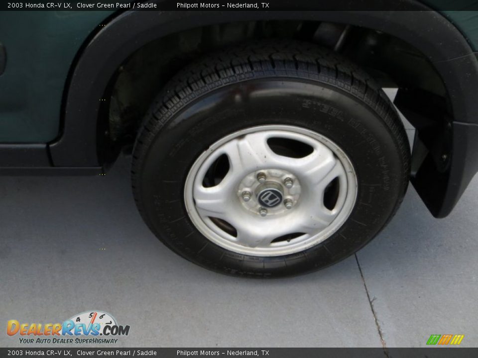 2003 Honda CR-V LX Clover Green Pearl / Saddle Photo #12