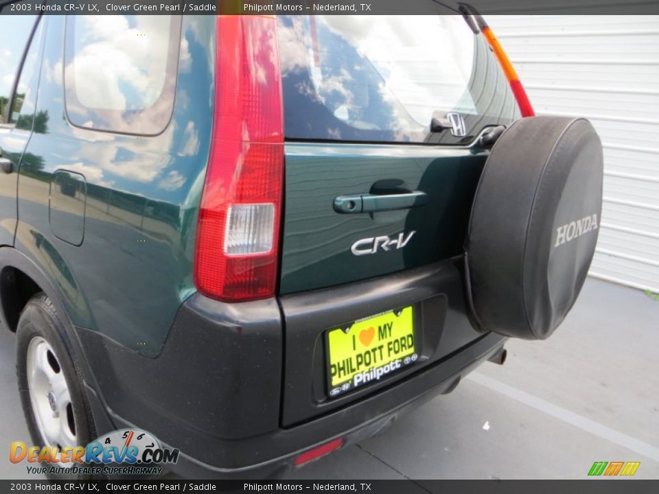 2003 Honda CR-V LX Clover Green Pearl / Saddle Photo #18