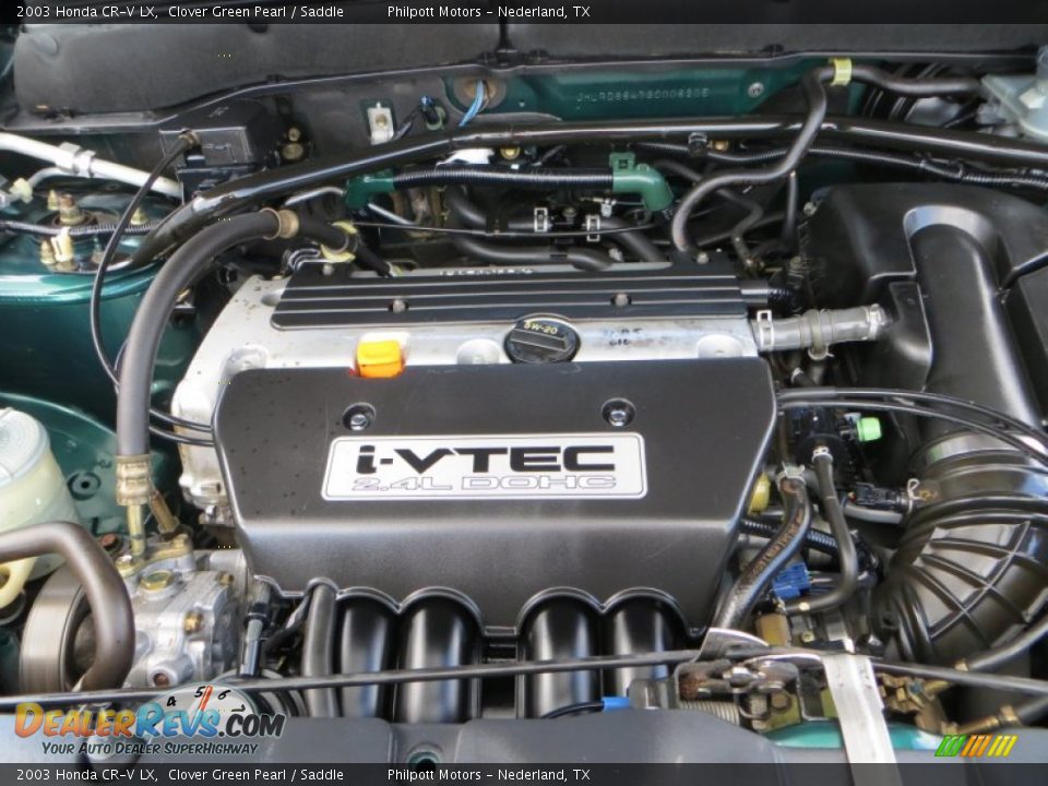 2003 Honda CR-V LX Clover Green Pearl / Saddle Photo #19