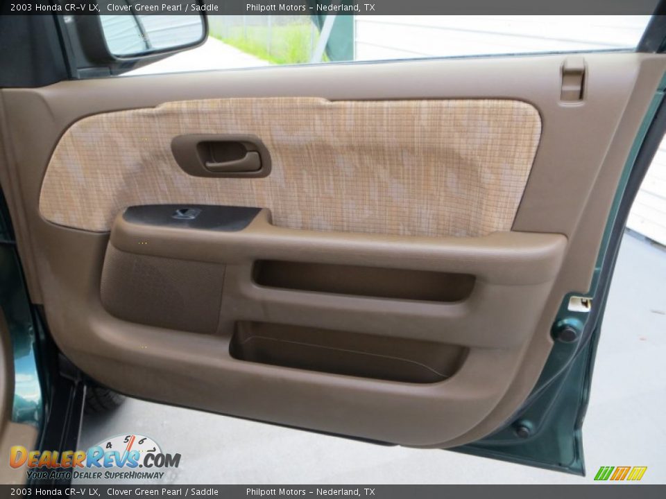 2003 Honda CR-V LX Clover Green Pearl / Saddle Photo #20