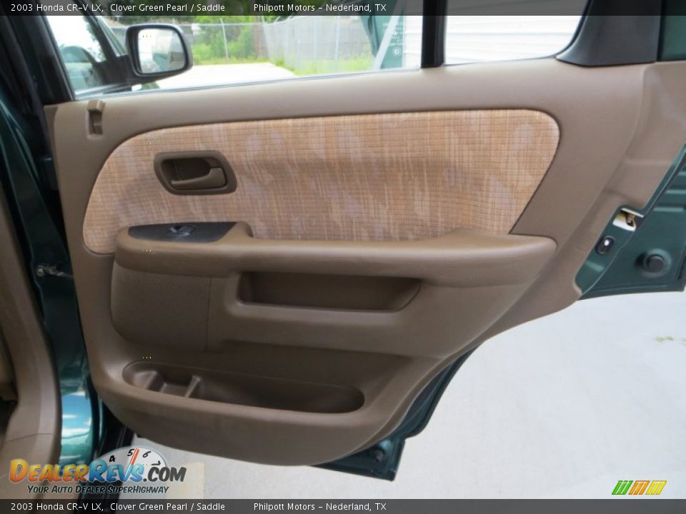 2003 Honda CR-V LX Clover Green Pearl / Saddle Photo #23