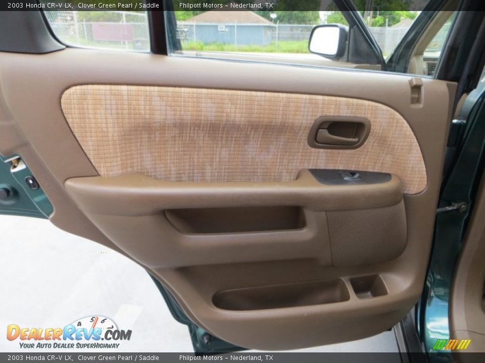 2003 Honda CR-V LX Clover Green Pearl / Saddle Photo #26