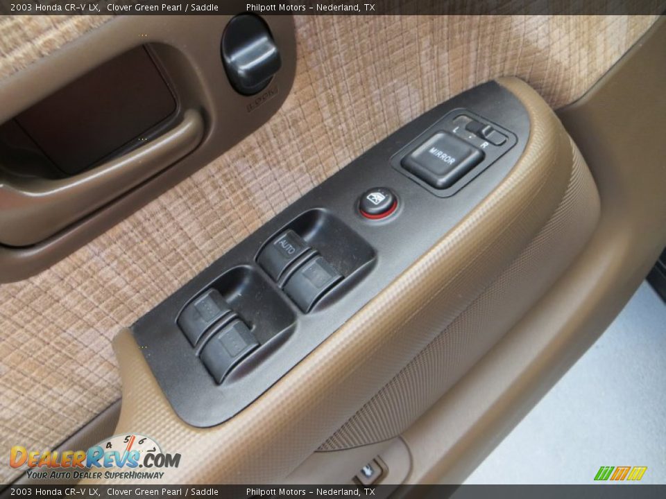 2003 Honda CR-V LX Clover Green Pearl / Saddle Photo #29