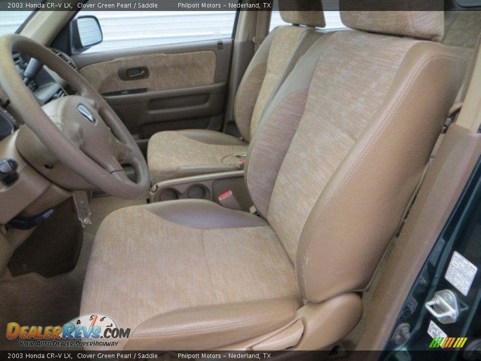 2003 Honda CR-V LX Clover Green Pearl / Saddle Photo #30