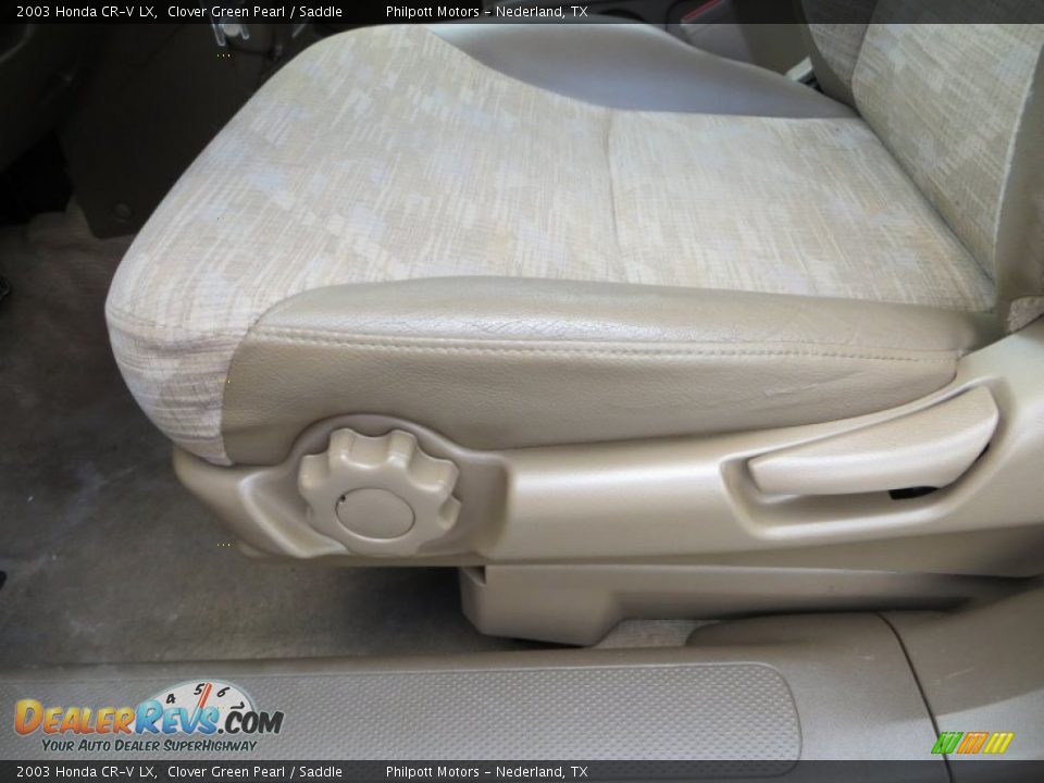 2003 Honda CR-V LX Clover Green Pearl / Saddle Photo #31
