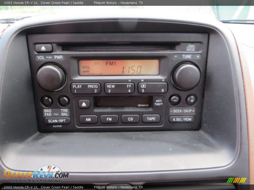 2003 Honda CR-V LX Clover Green Pearl / Saddle Photo #34