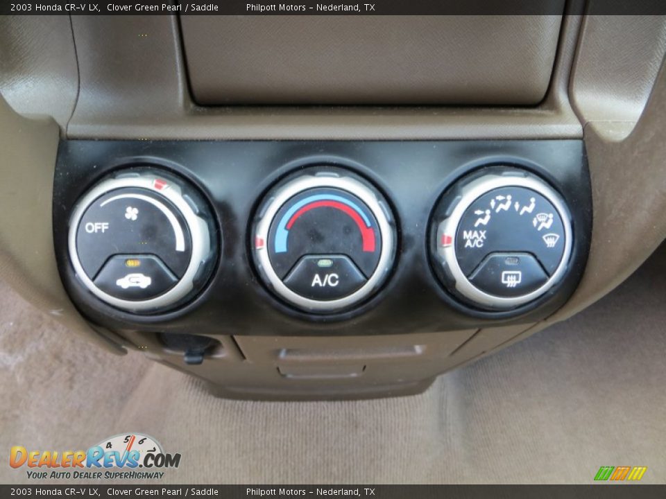 2003 Honda CR-V LX Clover Green Pearl / Saddle Photo #35