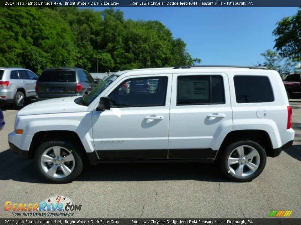 2014 Jeep Patriot Latitude 4x4 Bright White / Dark Slate Gray Photo #2