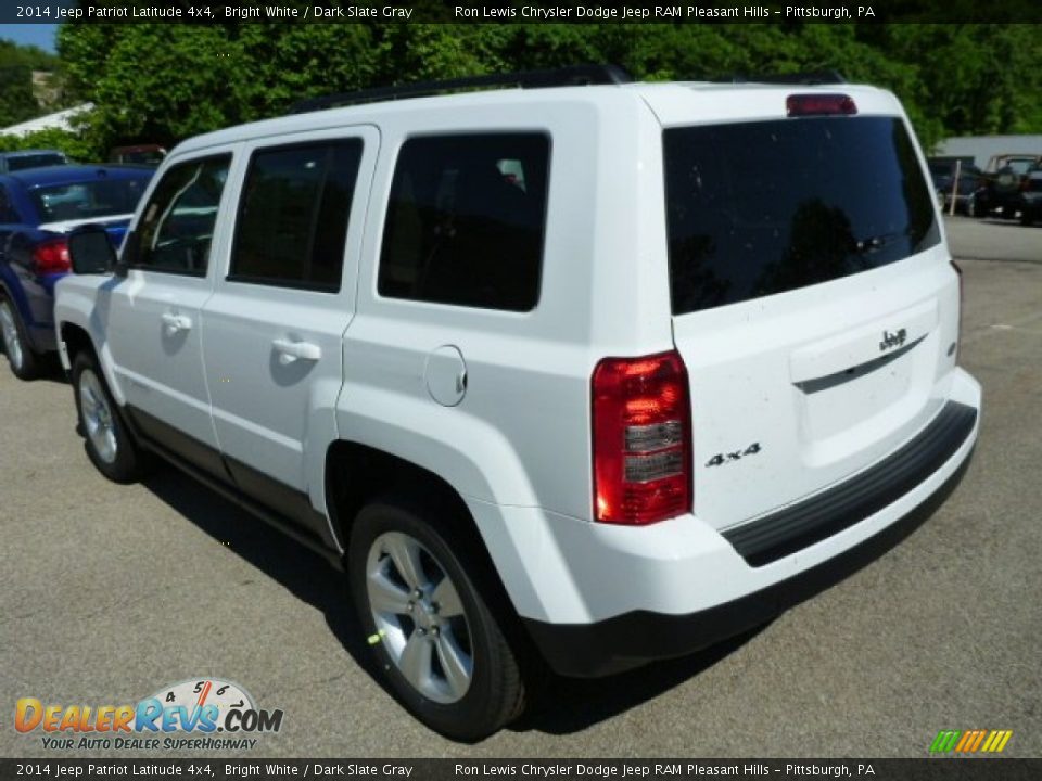 2014 Jeep Patriot Latitude 4x4 Bright White / Dark Slate Gray Photo #3