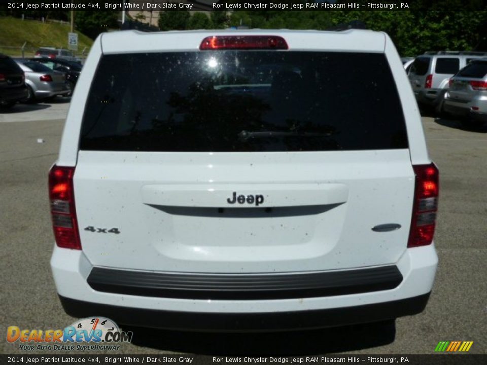 2014 Jeep Patriot Latitude 4x4 Bright White / Dark Slate Gray Photo #4