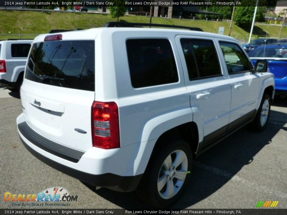 2014 Jeep Patriot Latitude 4x4 Bright White / Dark Slate Gray Photo #5