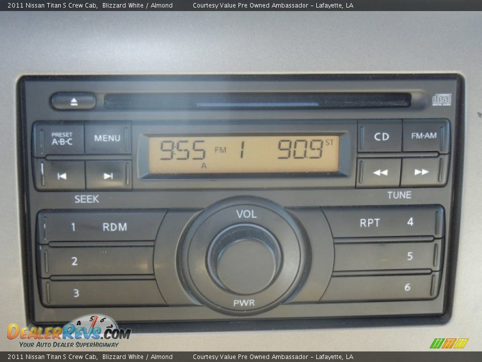 2011 Nissan Titan S Crew Cab Blizzard White / Almond Photo #17