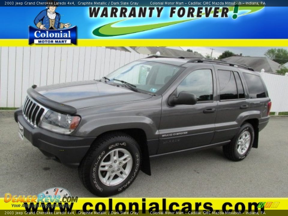 2003 Jeep Grand Cherokee Laredo 4x4 Graphite Metallic / Dark Slate Gray Photo #1