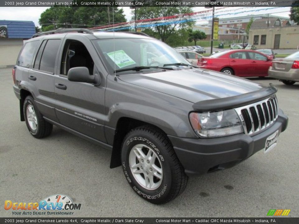 2003 Jeep Grand Cherokee Laredo 4x4 Graphite Metallic / Dark Slate Gray Photo #4