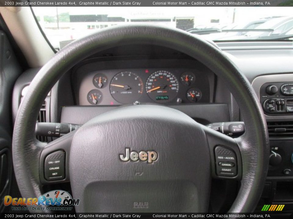 2003 Jeep Grand Cherokee Laredo 4x4 Graphite Metallic / Dark Slate Gray Photo #11