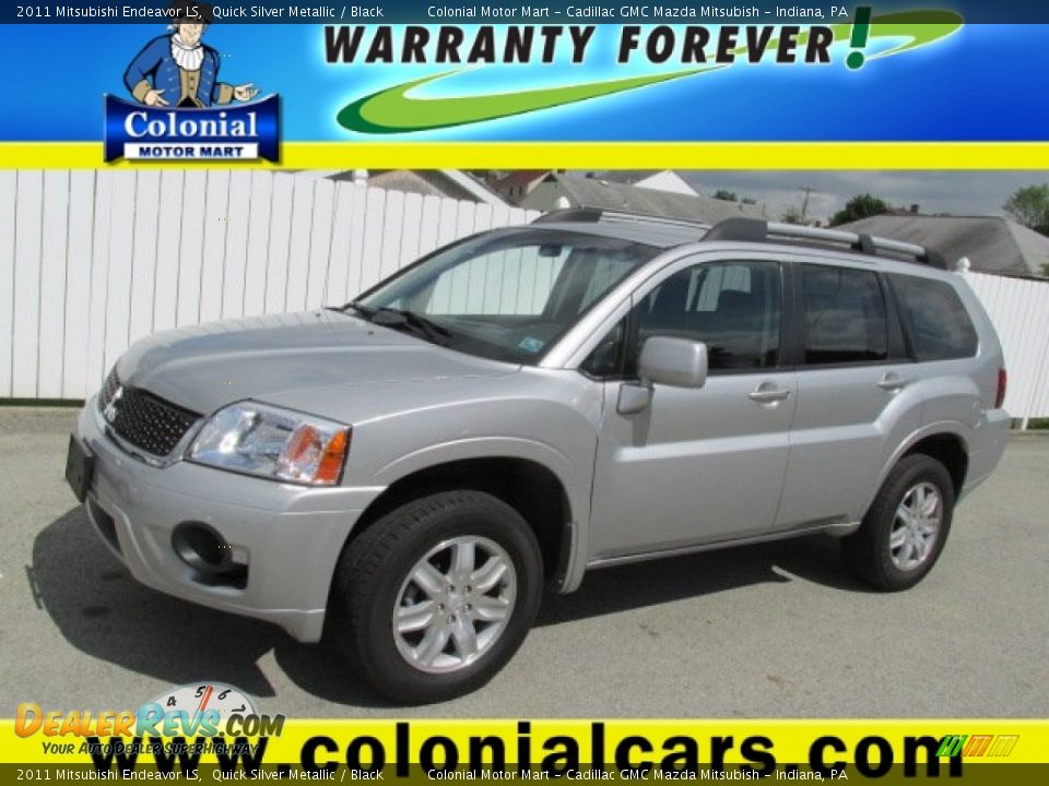 2011 Mitsubishi Endeavor LS Quick Silver Metallic / Black Photo #1
