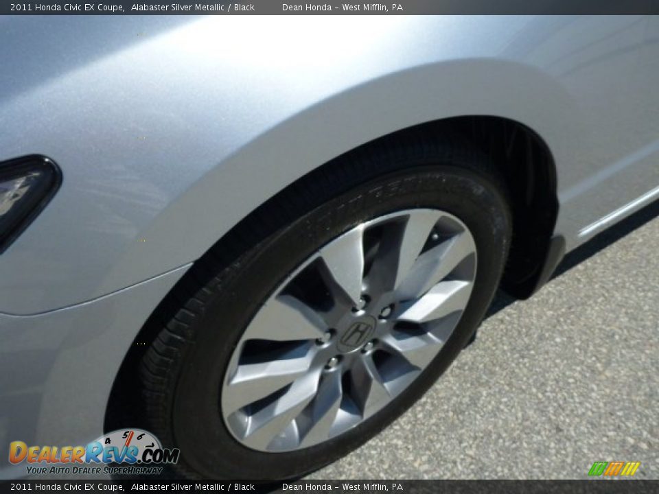 2011 Honda Civic EX Coupe Alabaster Silver Metallic / Black Photo #9
