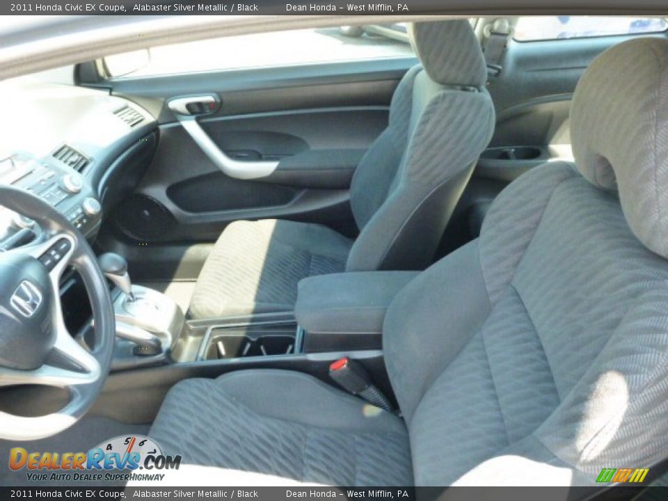 2011 Honda Civic EX Coupe Alabaster Silver Metallic / Black Photo #10