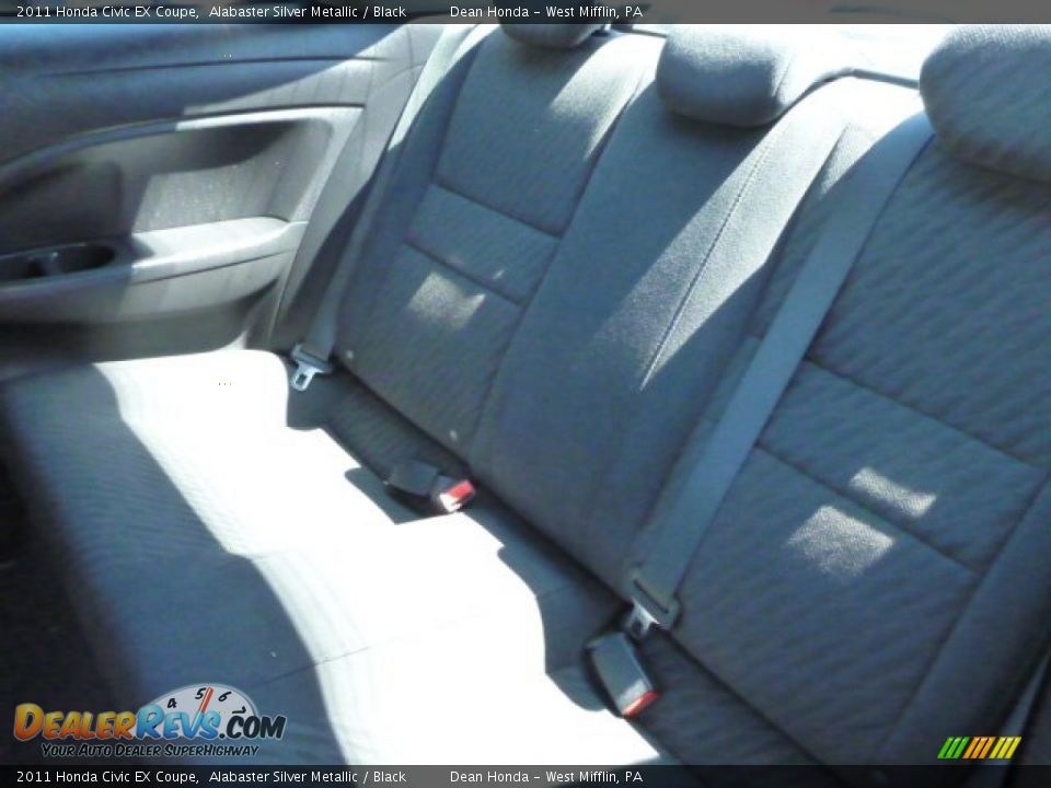 2011 Honda Civic EX Coupe Alabaster Silver Metallic / Black Photo #11