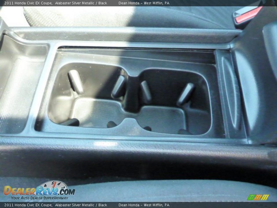 2011 Honda Civic EX Coupe Alabaster Silver Metallic / Black Photo #16
