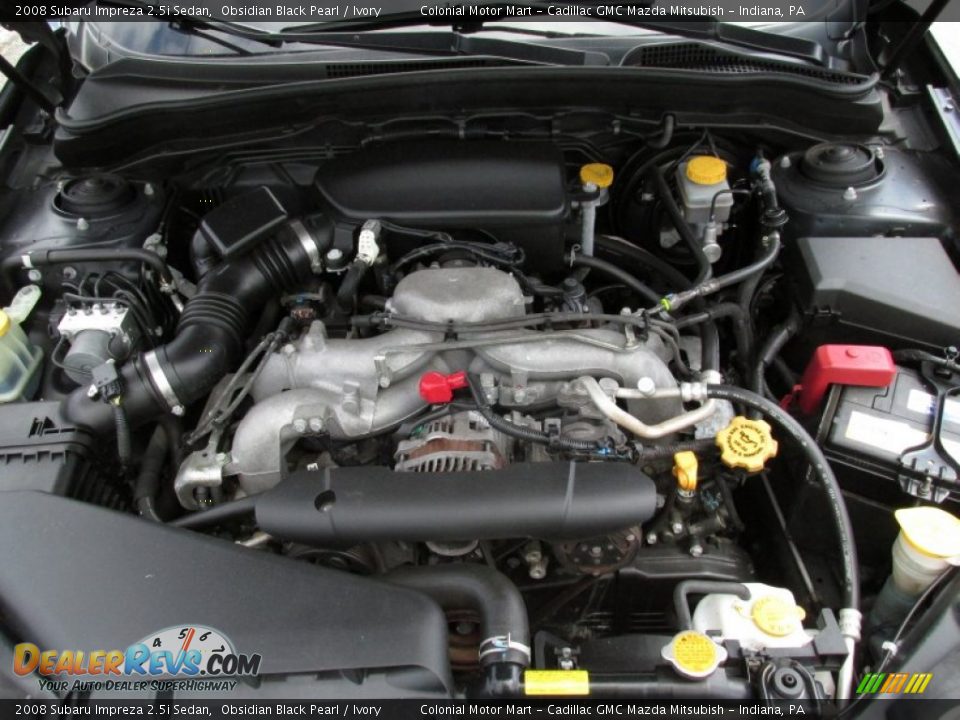 2008 Subaru Impreza 2.5i Sedan Obsidian Black Pearl / Ivory Photo #8
