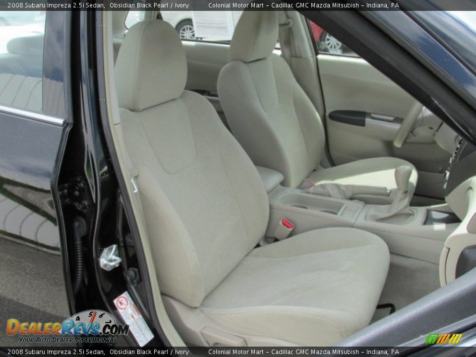 2008 Subaru Impreza 2.5i Sedan Obsidian Black Pearl / Ivory Photo #9