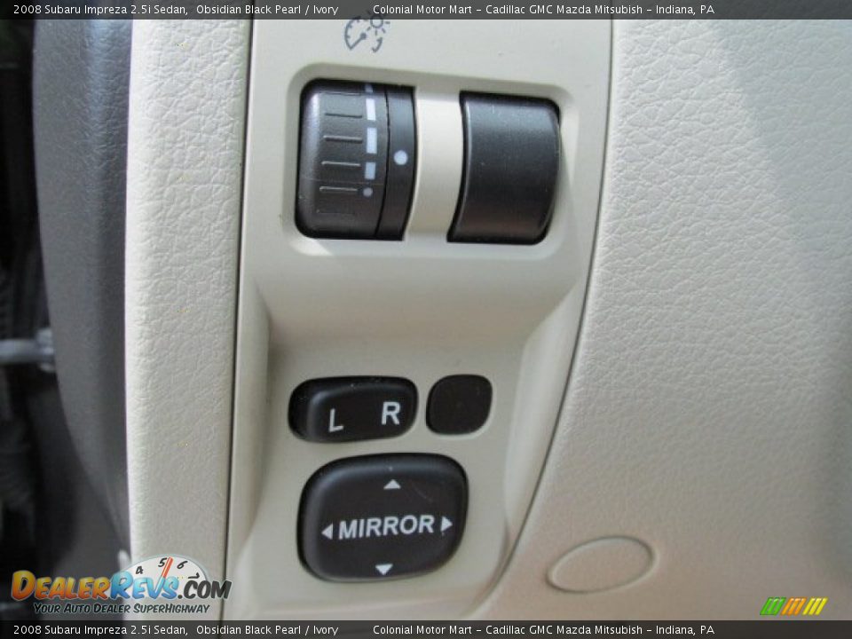 2008 Subaru Impreza 2.5i Sedan Obsidian Black Pearl / Ivory Photo #14
