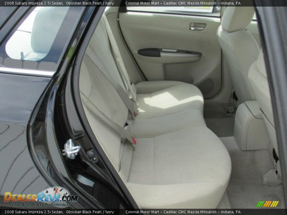 2008 Subaru Impreza 2.5i Sedan Obsidian Black Pearl / Ivory Photo #16
