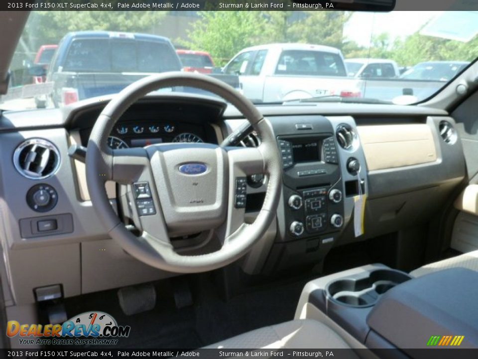 2013 Ford F150 XLT SuperCab 4x4 Pale Adobe Metallic / Adobe Photo #9