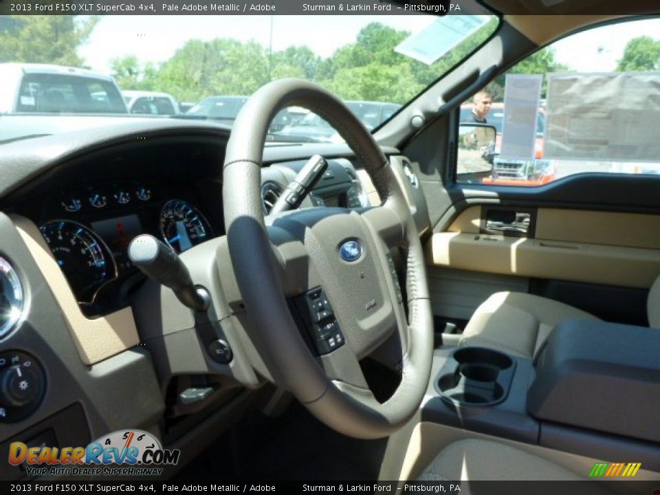 2013 Ford F150 XLT SuperCab 4x4 Pale Adobe Metallic / Adobe Photo #12