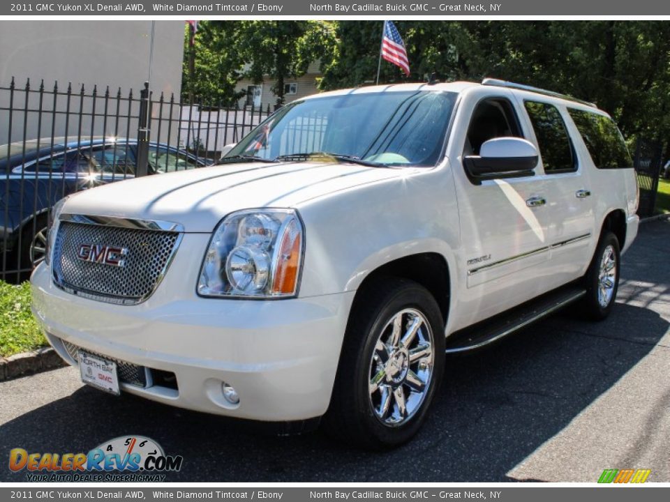 2011 GMC Yukon XL Denali AWD White Diamond Tintcoat / Ebony Photo #1