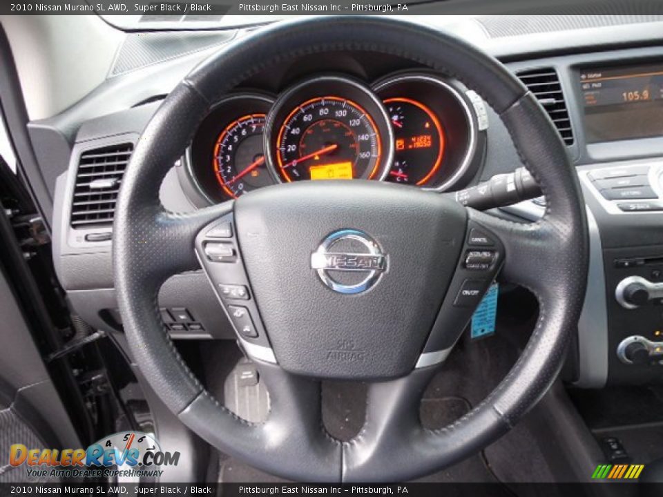 2010 Nissan Murano SL AWD Super Black / Black Photo #10