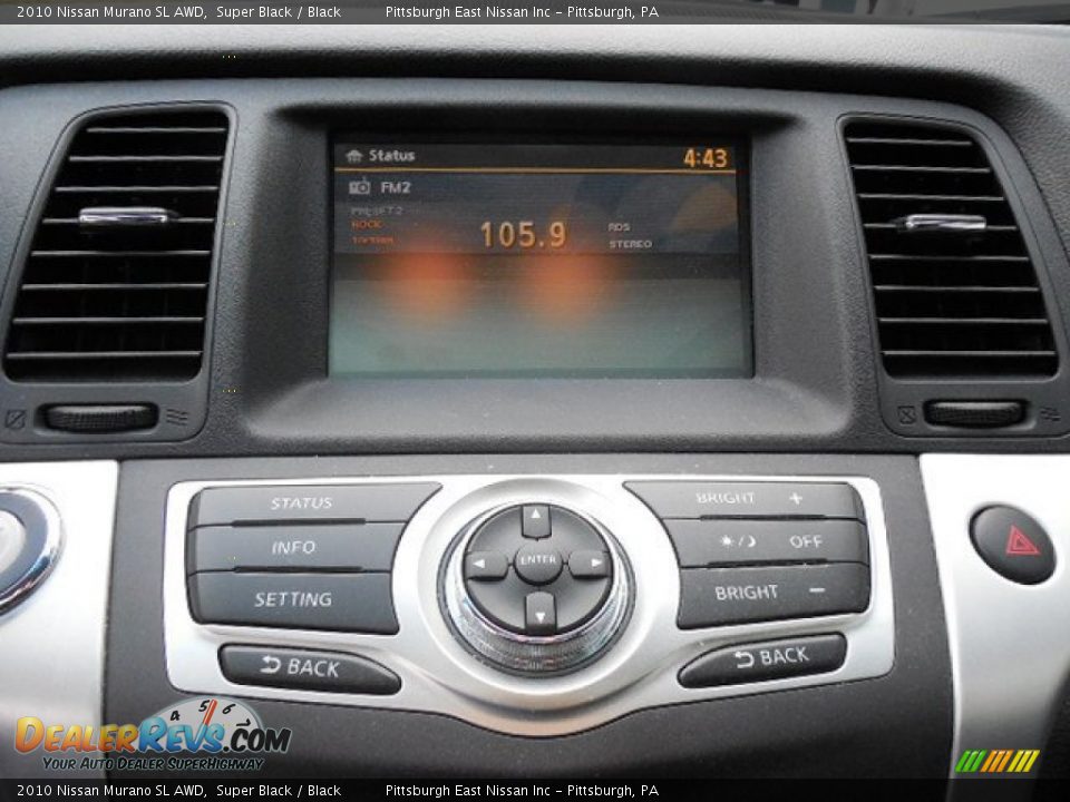 2010 Nissan Murano SL AWD Super Black / Black Photo #11
